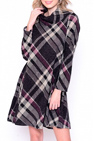 Plus size plaid dress